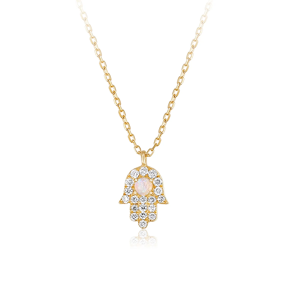 Amuleto Opal Hamsa
