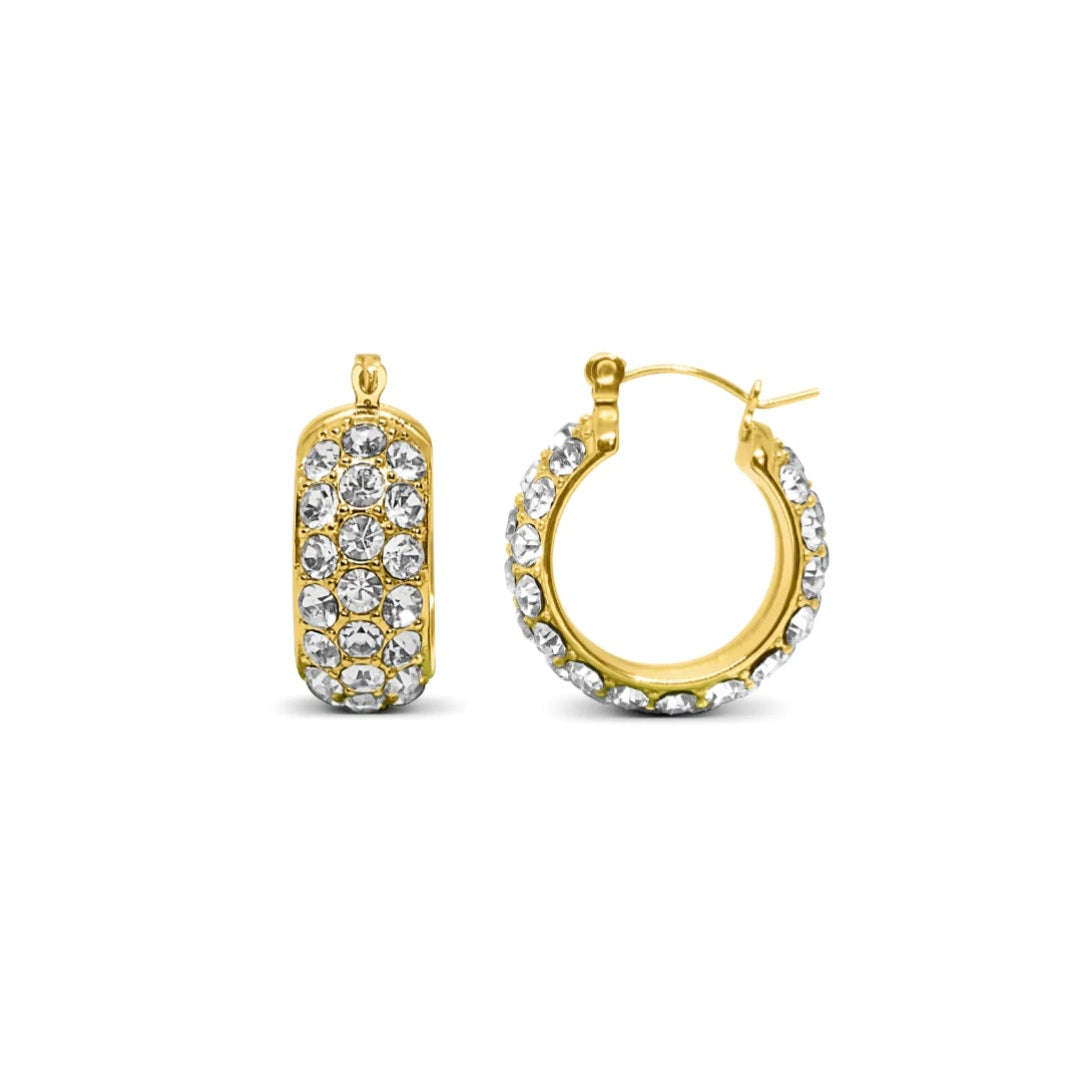 Aros Daniela Gold Pavé