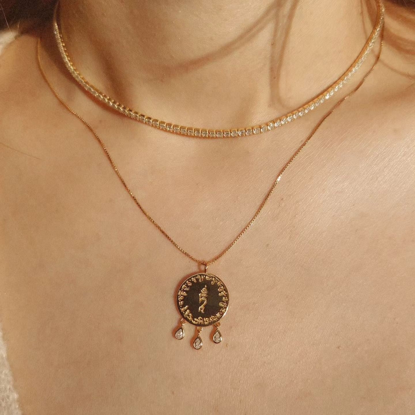 Choker Tenis Plata de Ley
