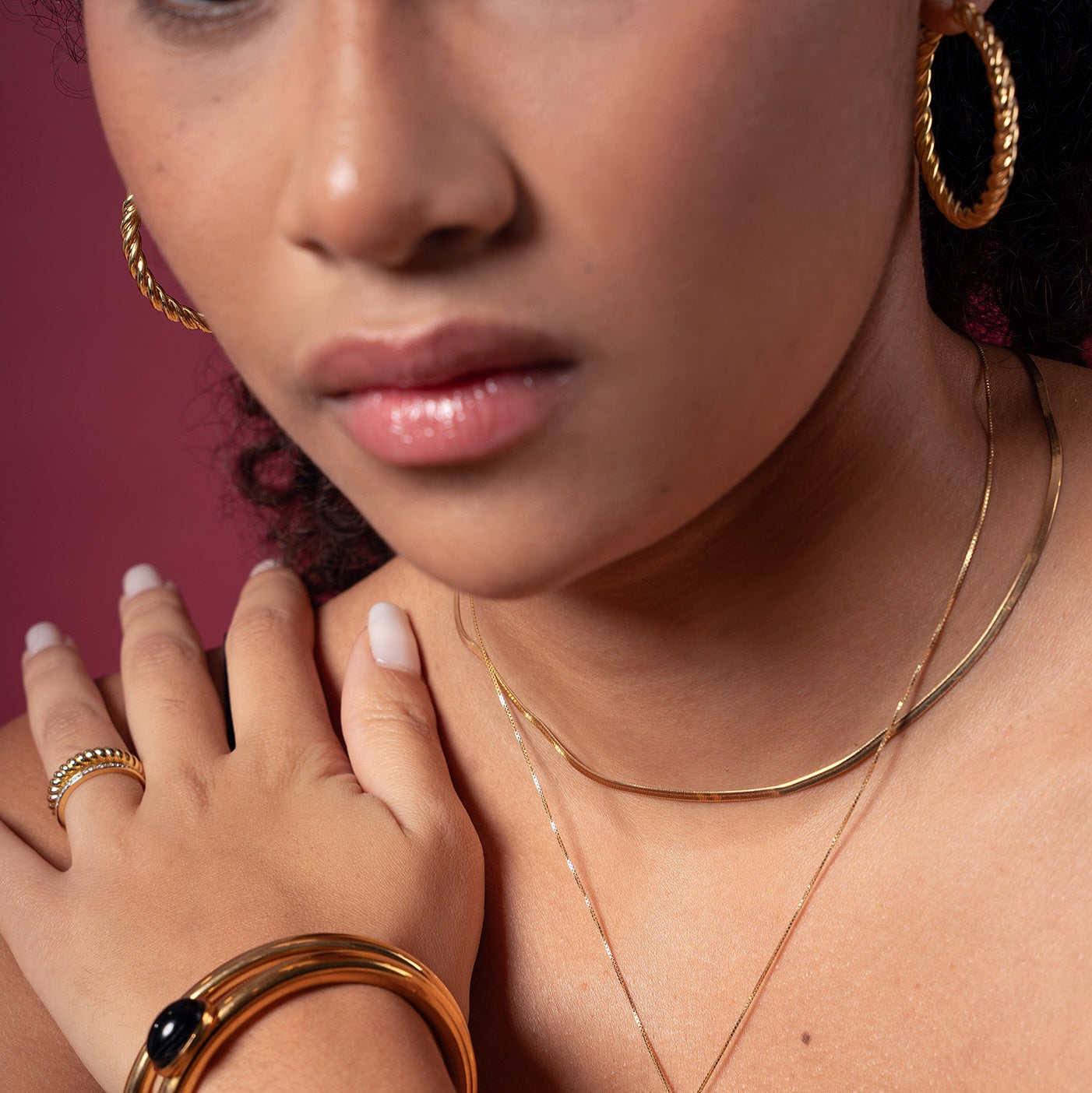 Pendientes Aro Trenzado Rosario