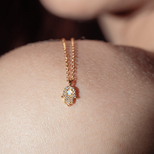 Amuleto Opal Hamsa