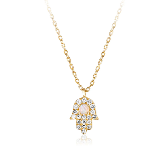Amuleto Opal Hamsa