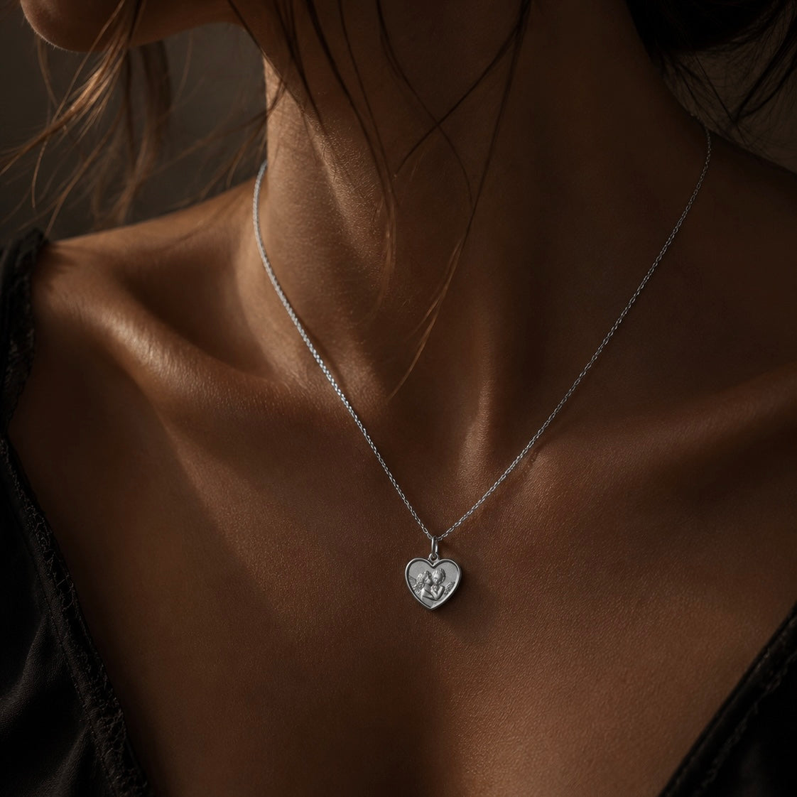 Colgante Corazón Angelitos