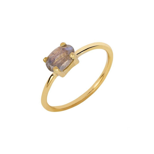 Anillo Lyra – Labradorita